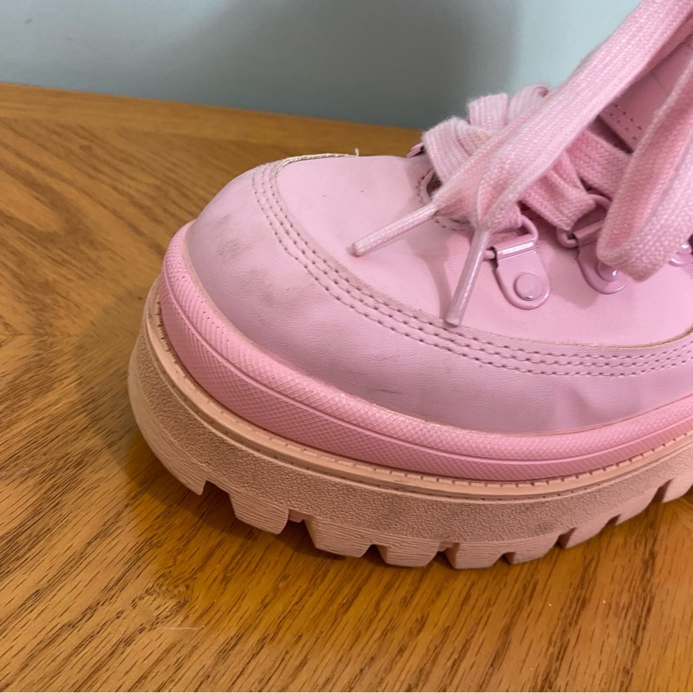 Jeffrey‎ Campbell Pink Platform Sneakers Shoes Sz 7 - Picture 7 of 13